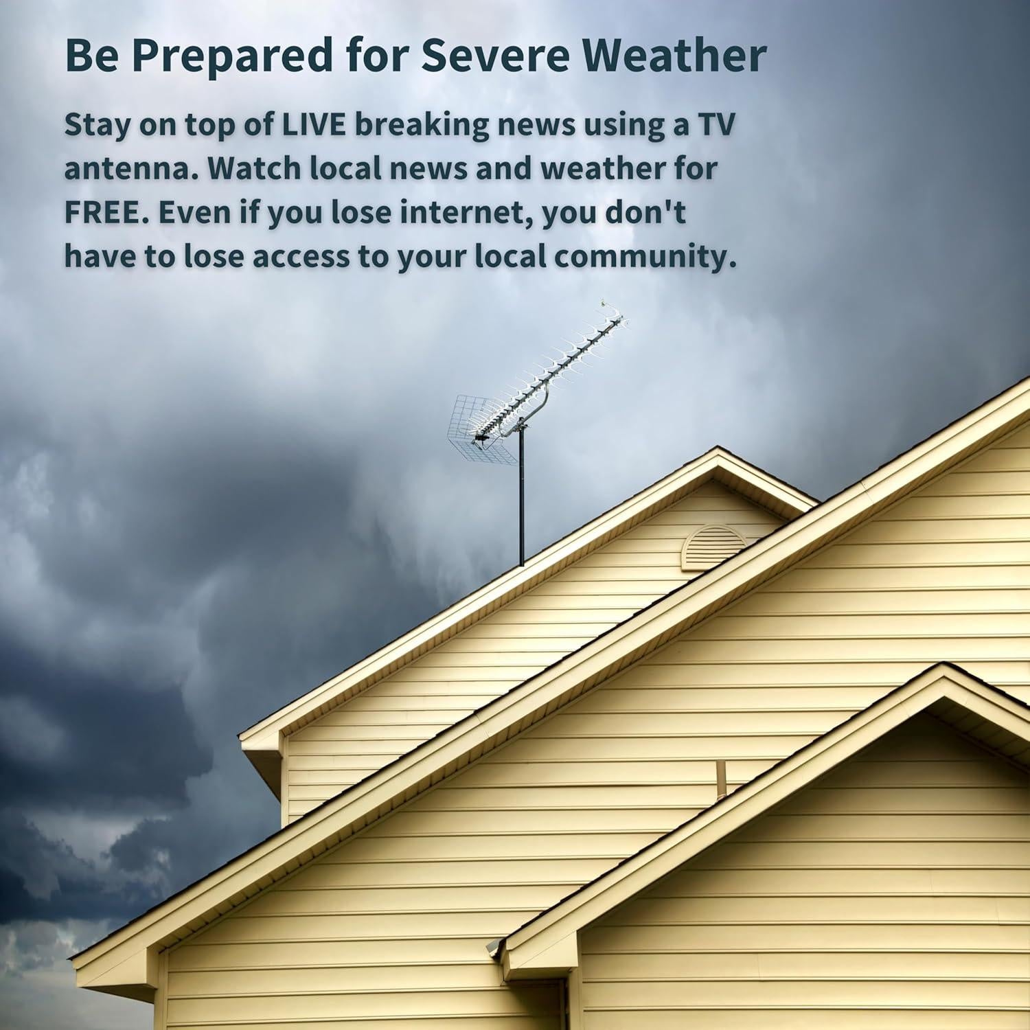 Antena UHF Uni-Direccional Antenas Direct 91XG 70+ Millas