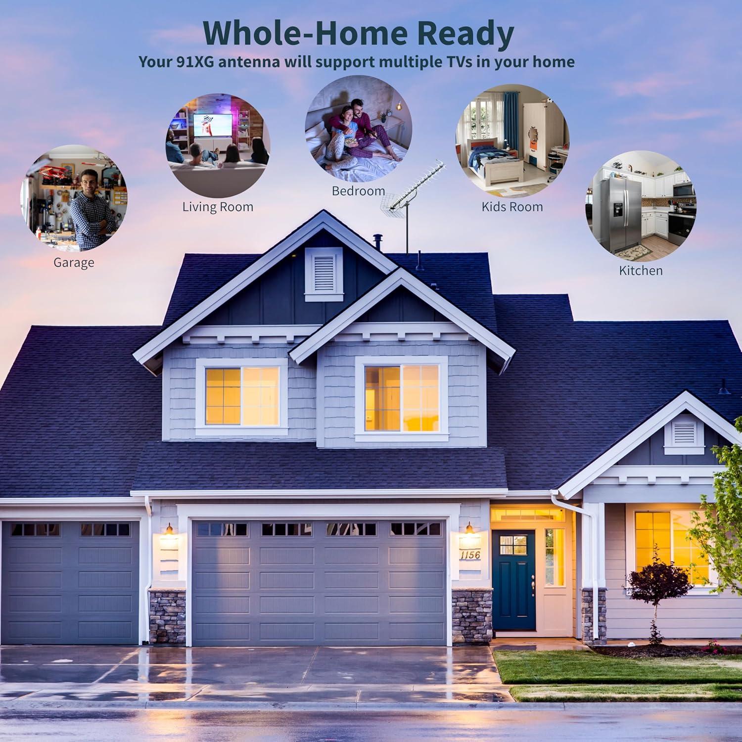 Antena UHF Uni-Direccional Antenas Direct 91XG 70+ Millas