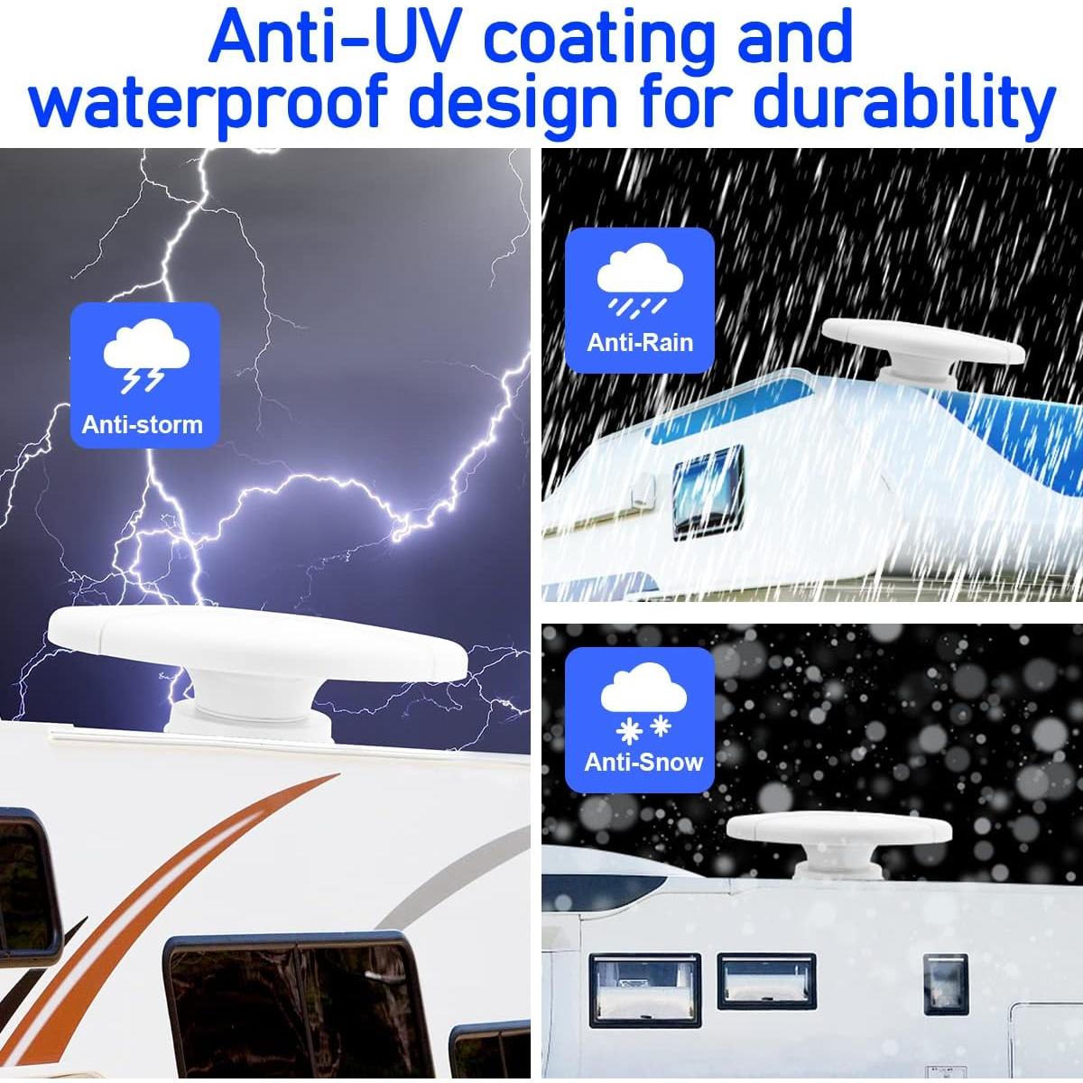 Antena de TV Exterior 360° DTB TECH Base Magnética 4K HD