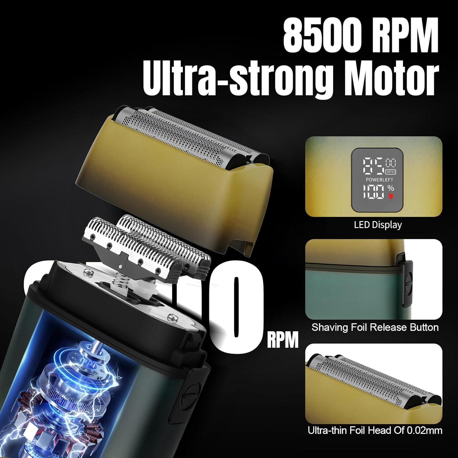 Juego de Cortapelos Zesuti 3 en 1 Inalámbrico Amarillo