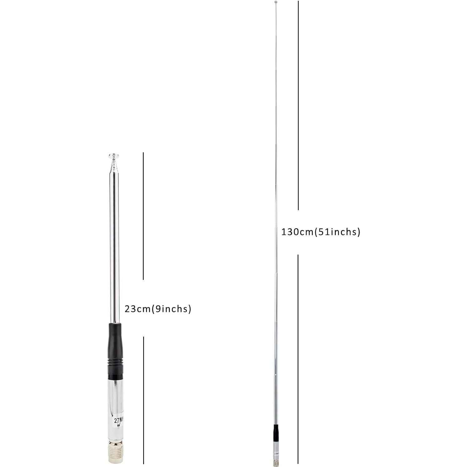 Antena Telescópica HYS 27MHz TNC para Radio CB Presidente
