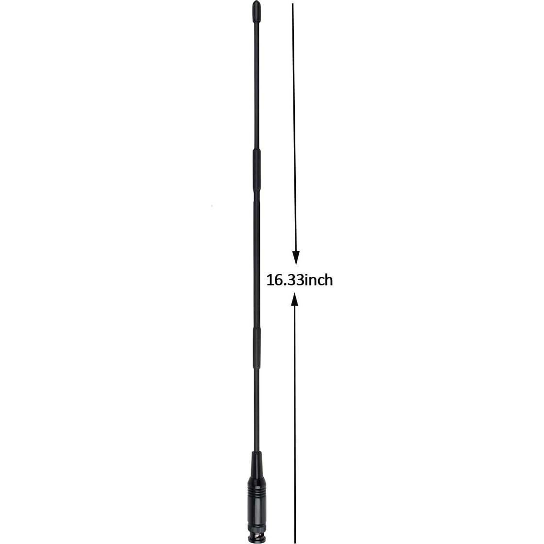 Antena Portátil HYS 27Mhz BNC 33cm para Radio CB