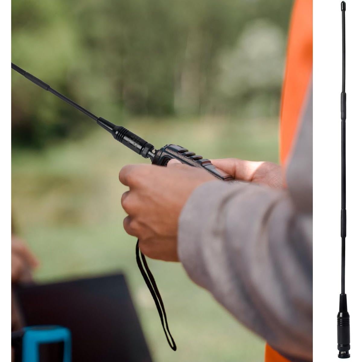 Antena Portátil HYS 27Mhz BNC 33cm para Radio CB