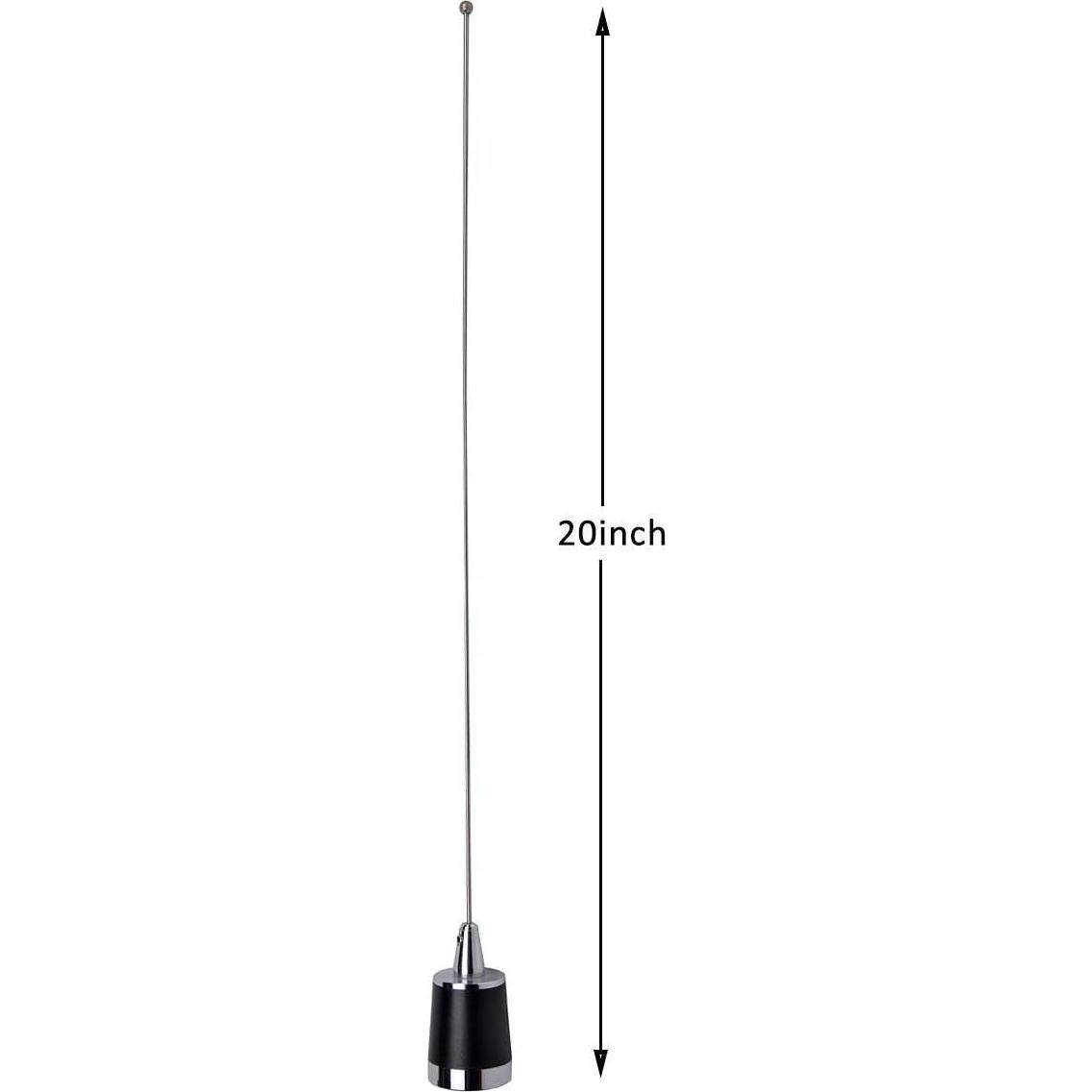 Antena Doble Banda HYS NMO 144/430MHz con Cable RG58 4m