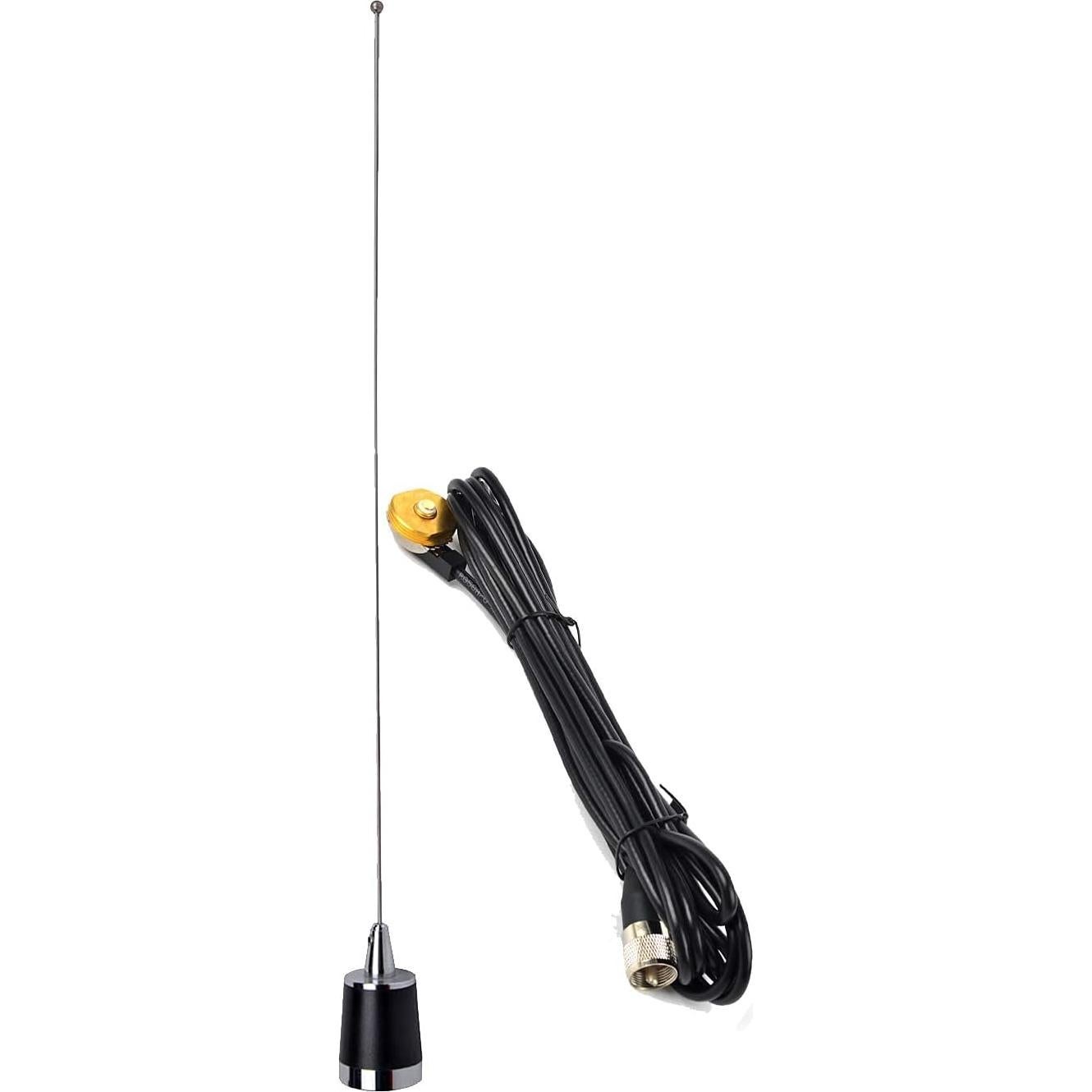 Antena Doble Banda HYS NMO 144/430MHz con Cable RG58 4m