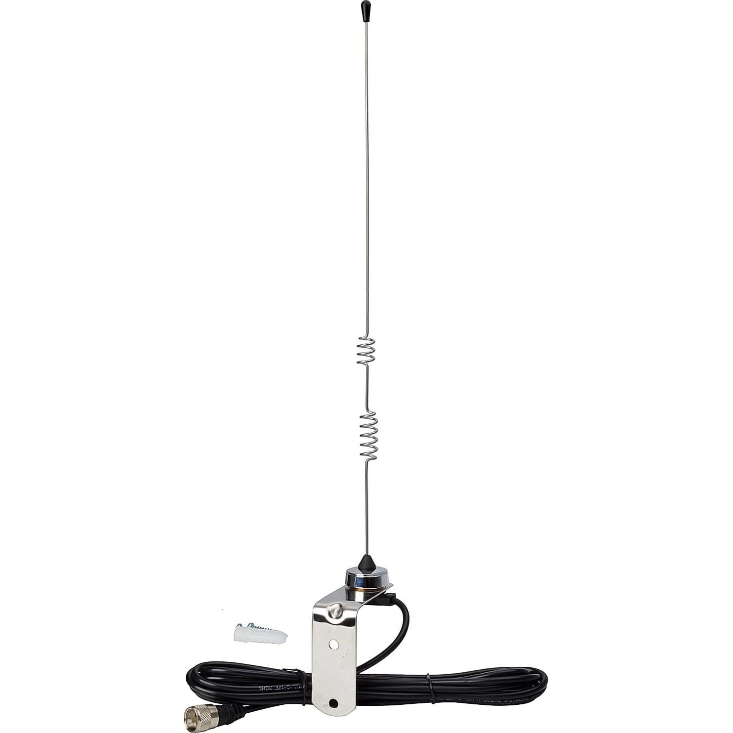 Antena NMO Dual Banda VHF UHF 43cm TWAYRDIO con Soporte y Cable
