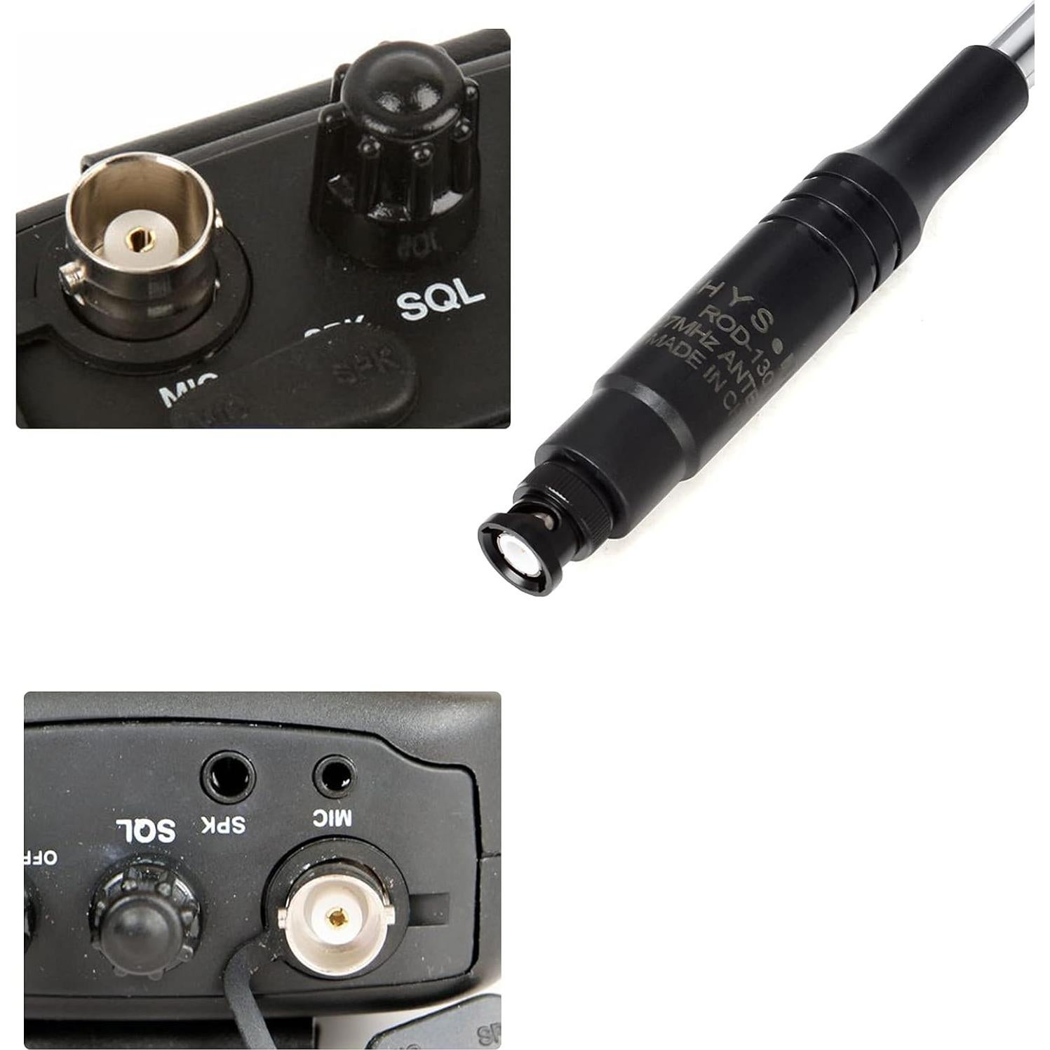 Antena Telescópica HYS 27Mhz BNC 25-132cm para Radio CB