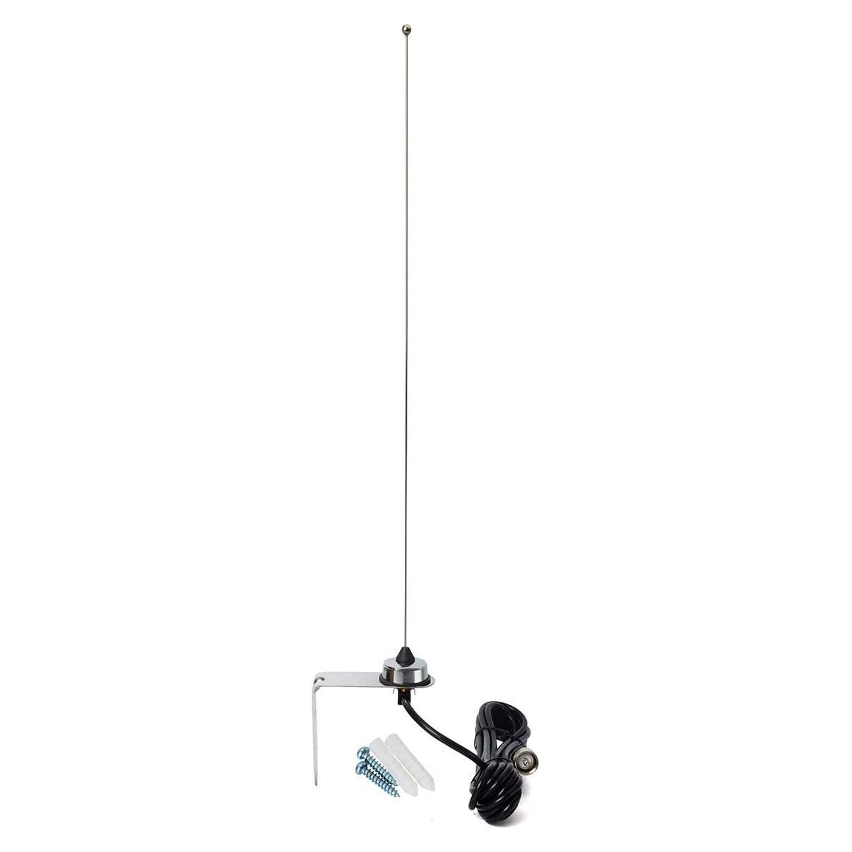 Antena VHF HYS 45.7 cm NMO con Cable RG58 4 m y Soporte L