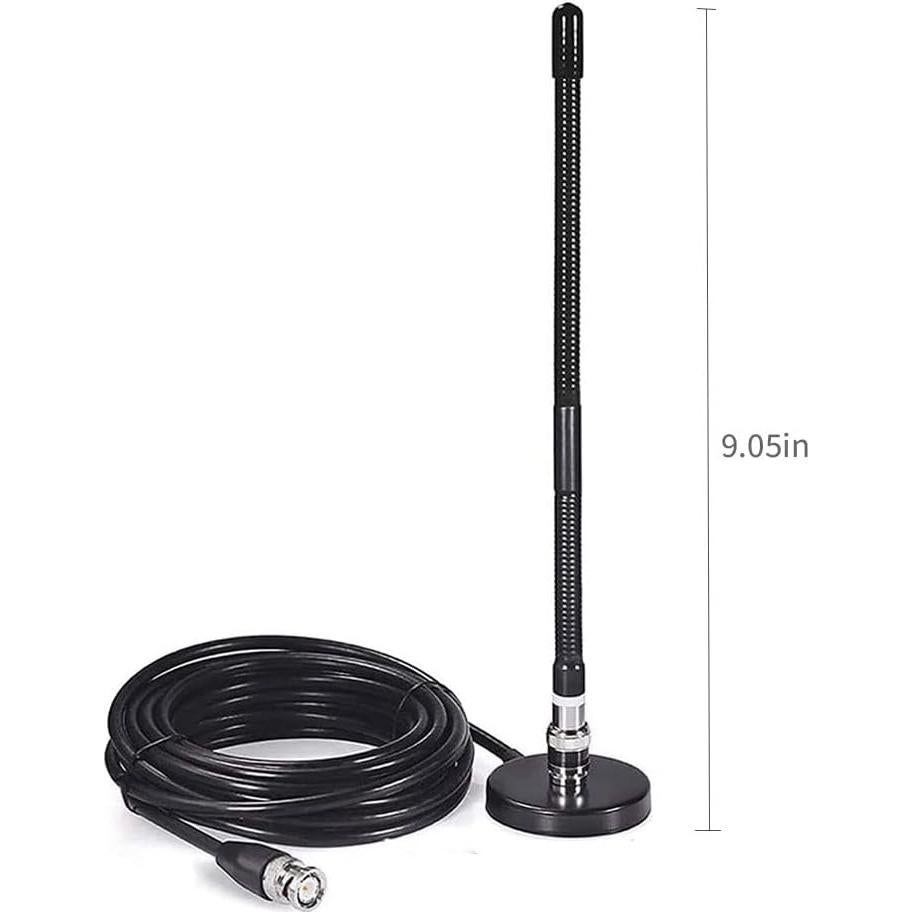 Antena CB CORONIR 27MHz con Base Magnética y Cable 3m