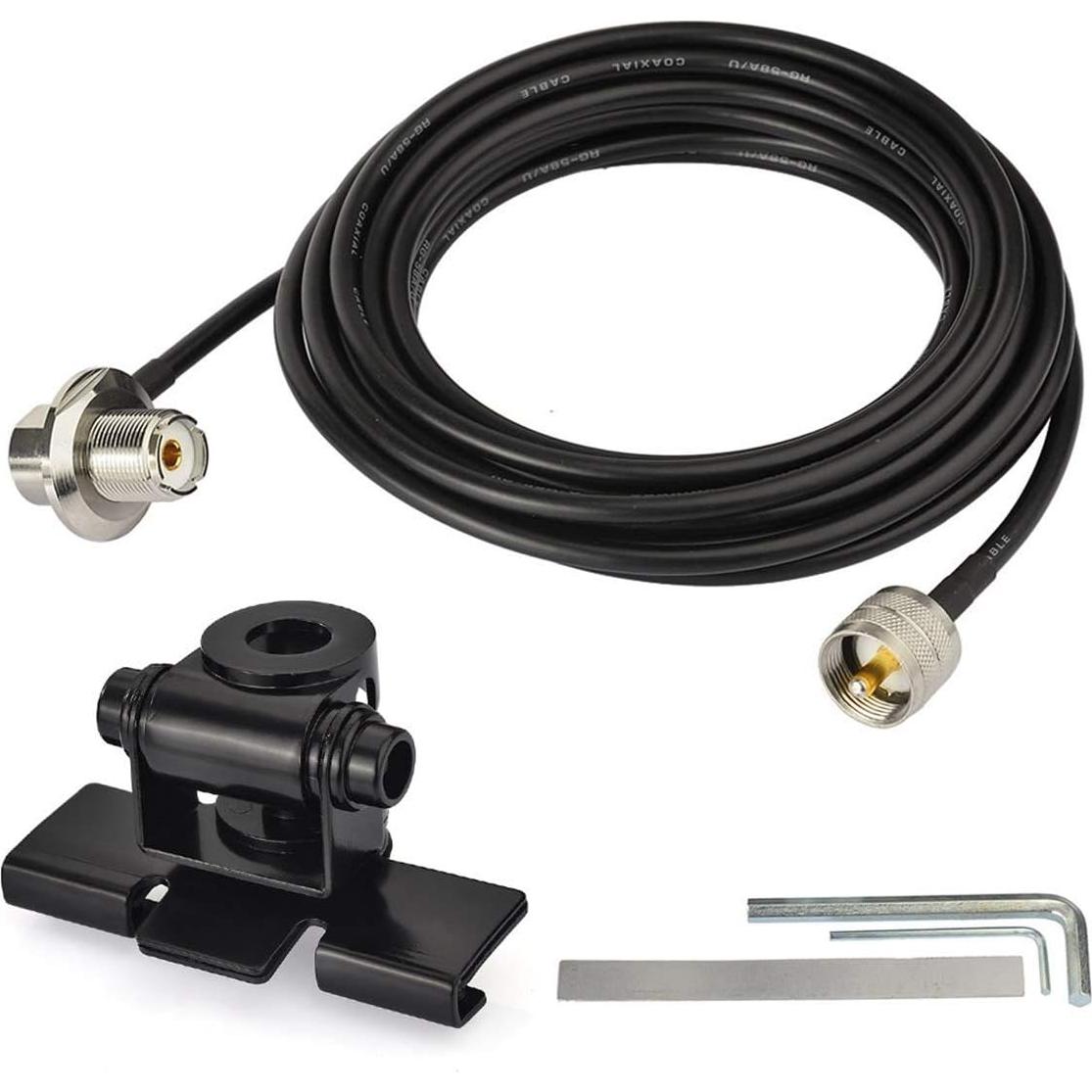 Soporte de Montaje en Labio Bingfu con Cable Coaxial 5m