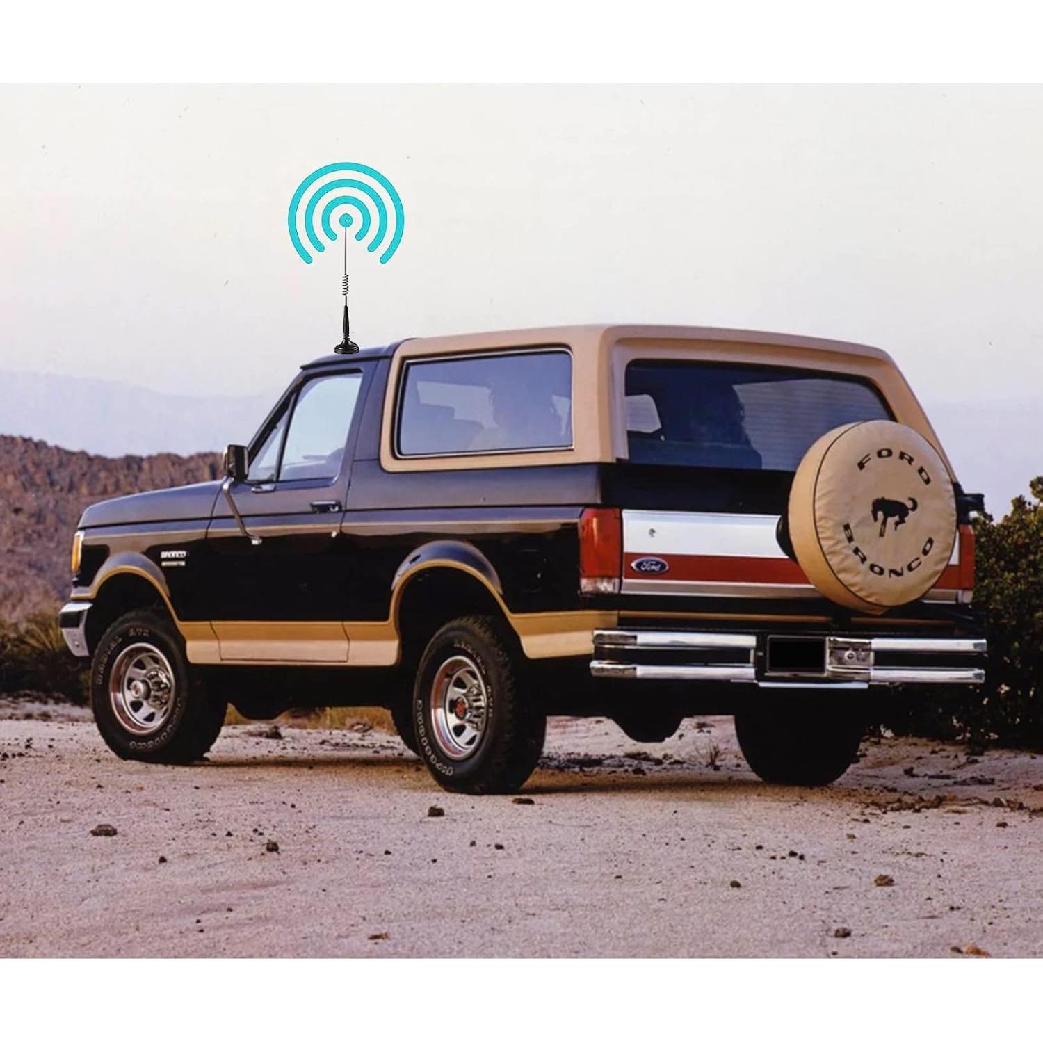 Antena CB Luiton 35 cm Magnética para Radios Cobra y Midland