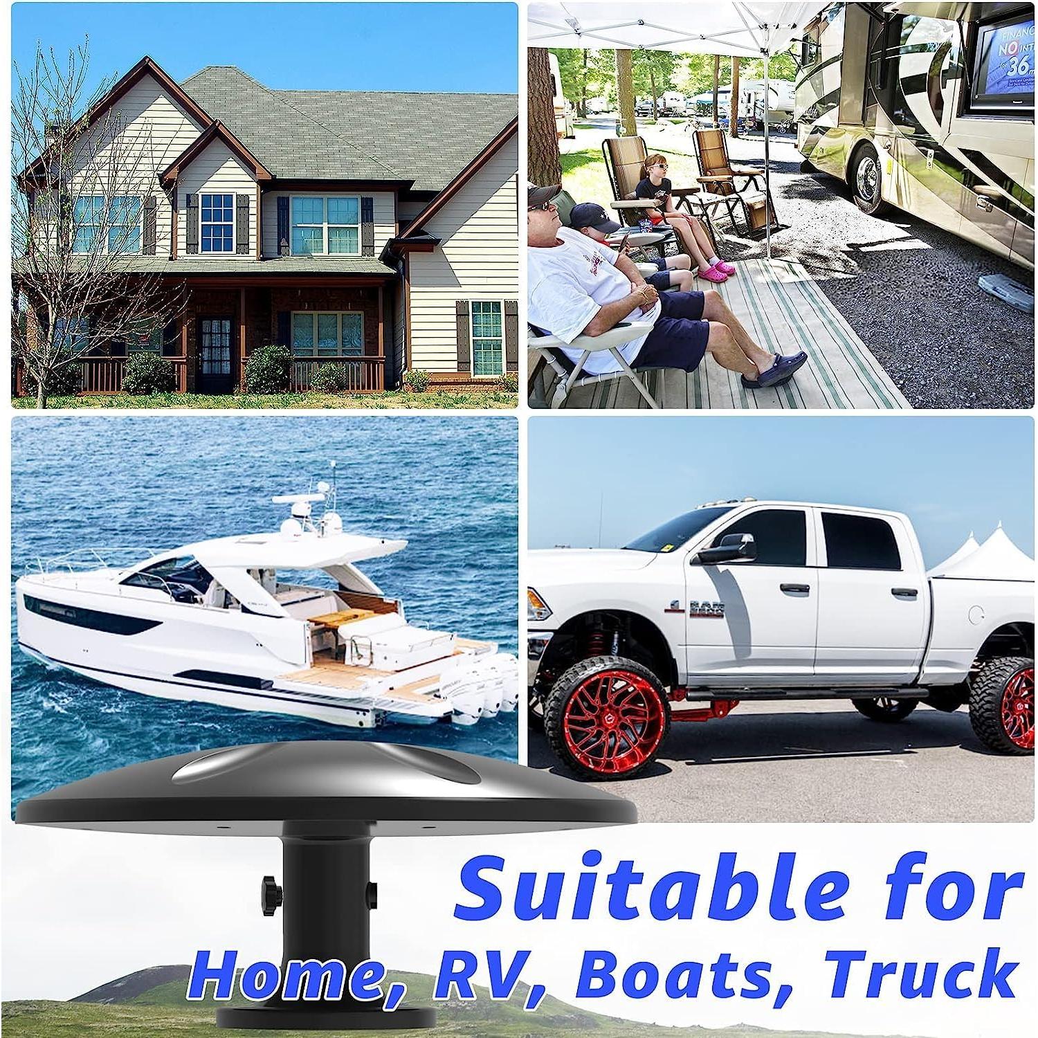 Antena de TV Exterior DTB RV2 360° Omni-Direccional 1.74kg