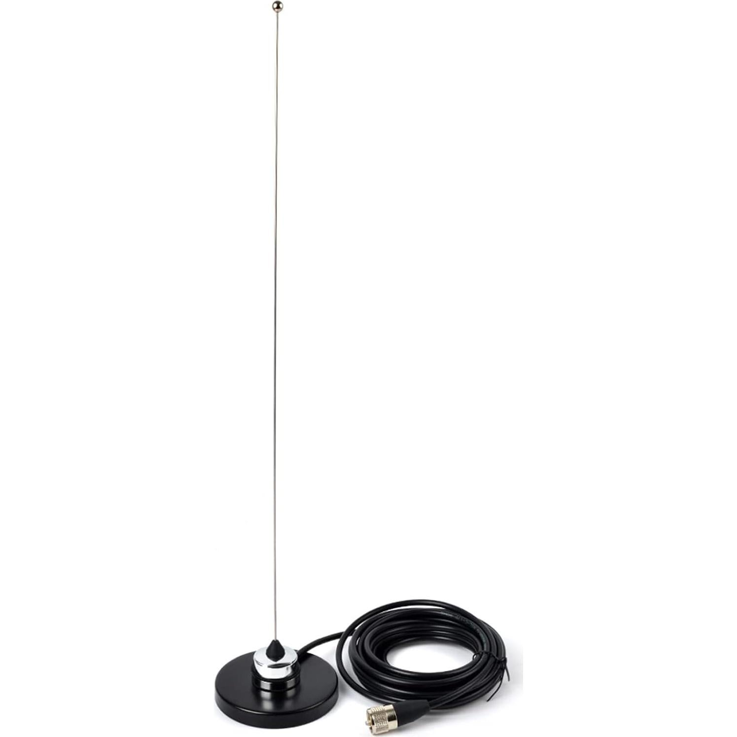 Antena VHF HYS 136-174MHz con Base Magnética NMO y Cable 5m