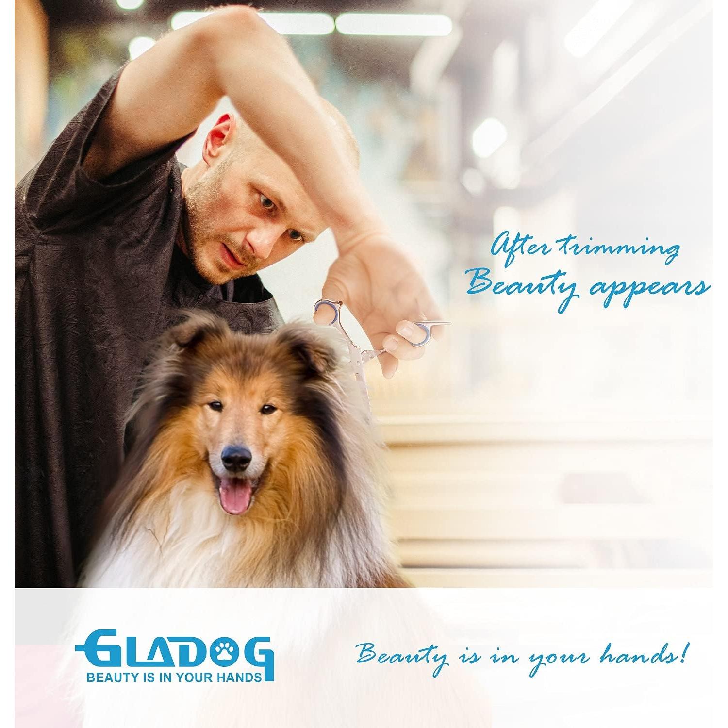 Juego de Tijeras de Aseo GLADOG 5 en 1 para Mascotas