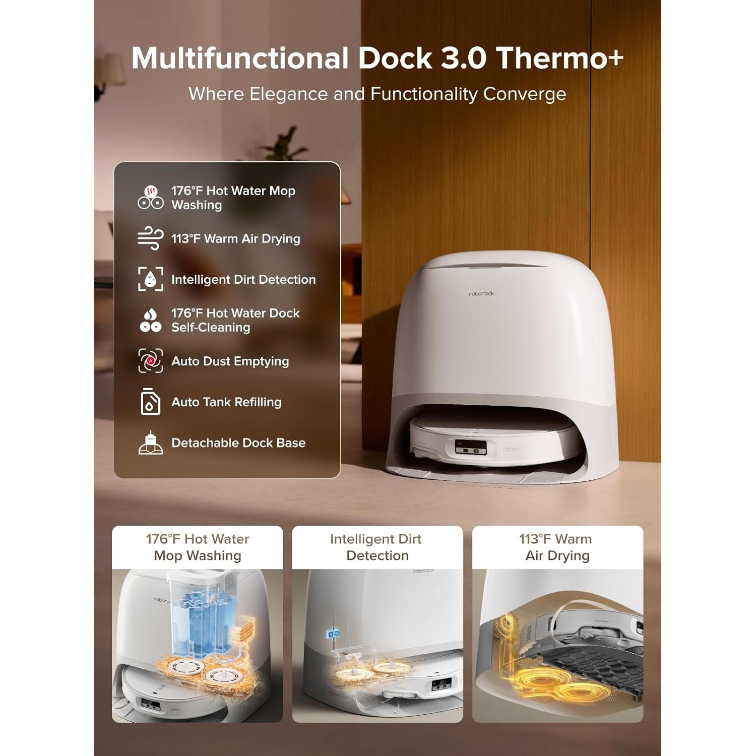 Roborock Qrevo CurvX Robot Aspiradora y Mopa 22000Pa