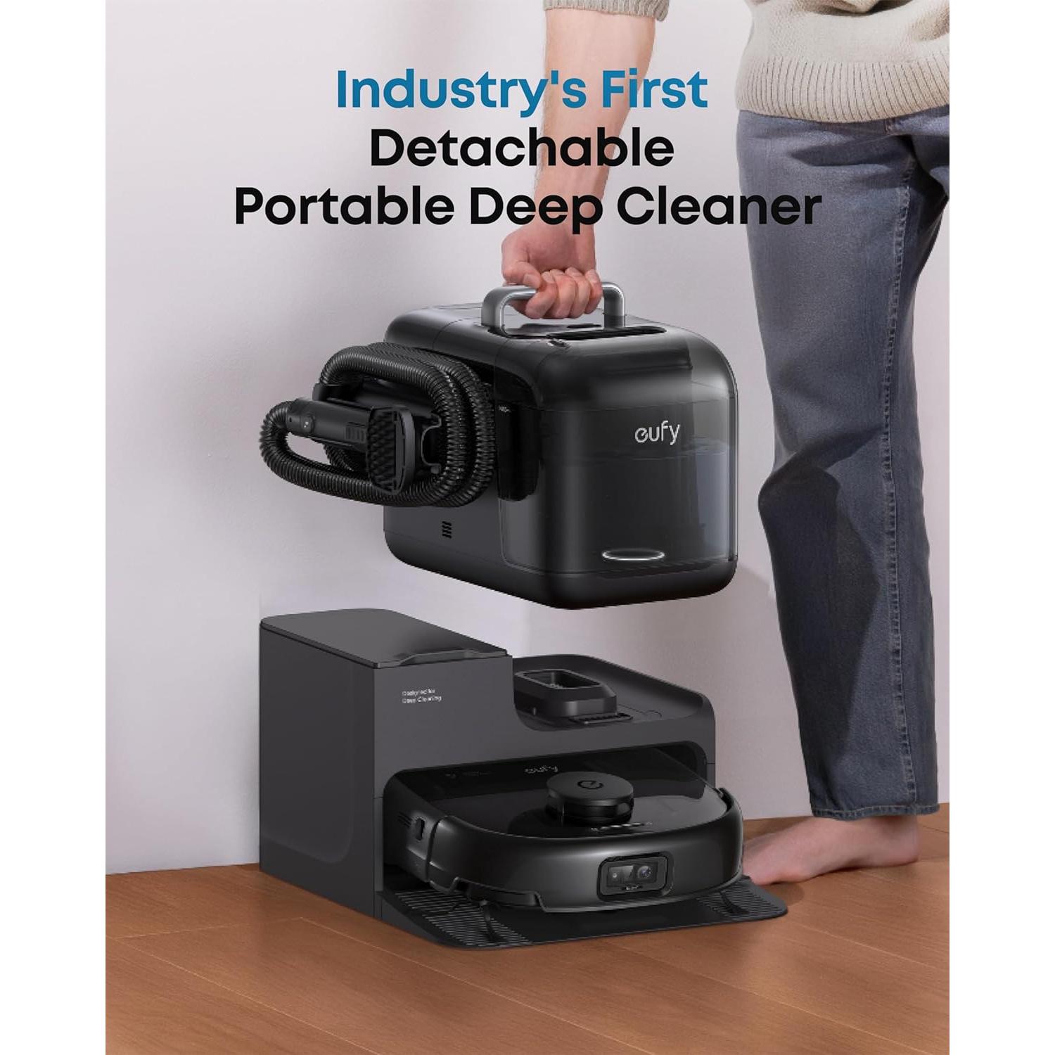 Aspiradora Robot eufy E28 HydroJet 2 en 1 con Limpiador Profundo