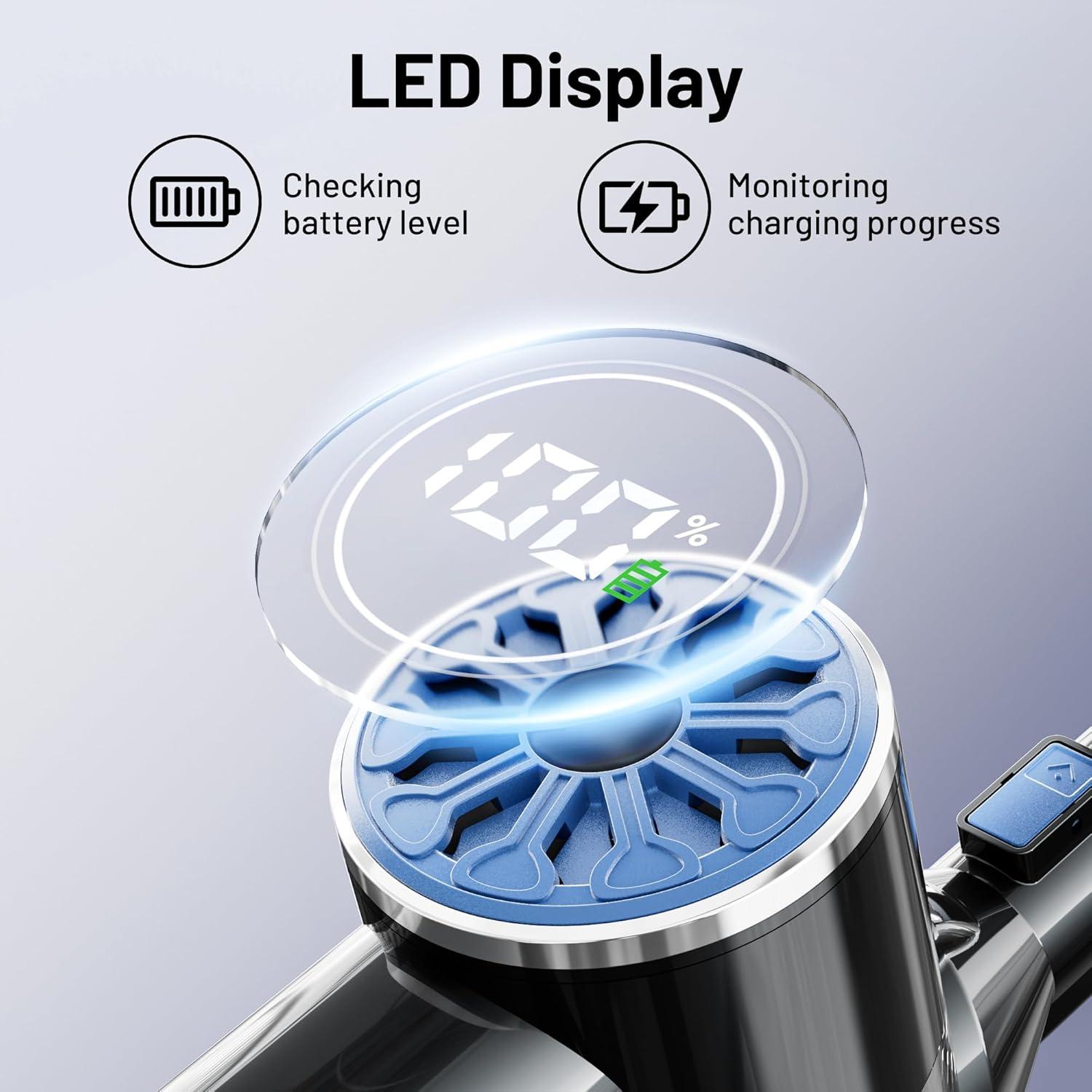 Aspiradora Inalámbrica VIPSUN WC01 30KPA Auto-Sostenible