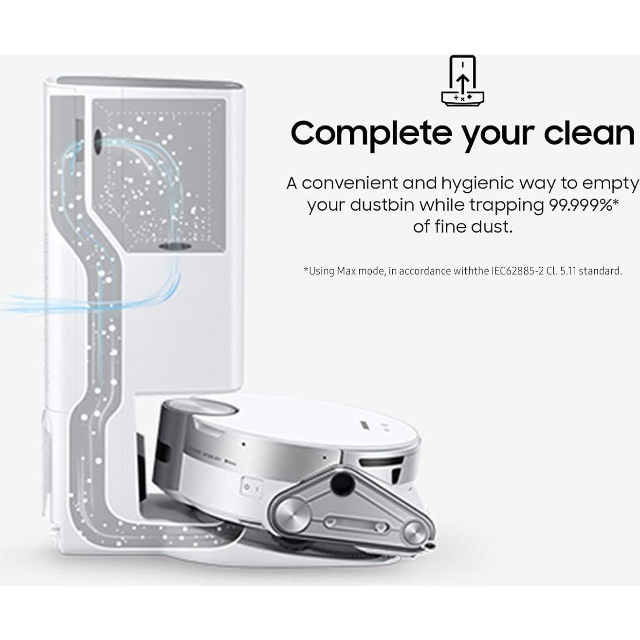 Aspiradora Robot Samsung Jet Bot AI+ con Estación de Limpieza