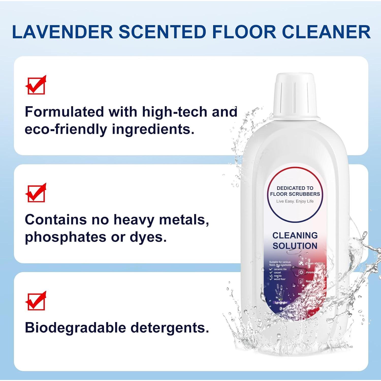 Limpiador de Suelos 1000ml Nukisa Aroma Lavanda Compatible Tineco