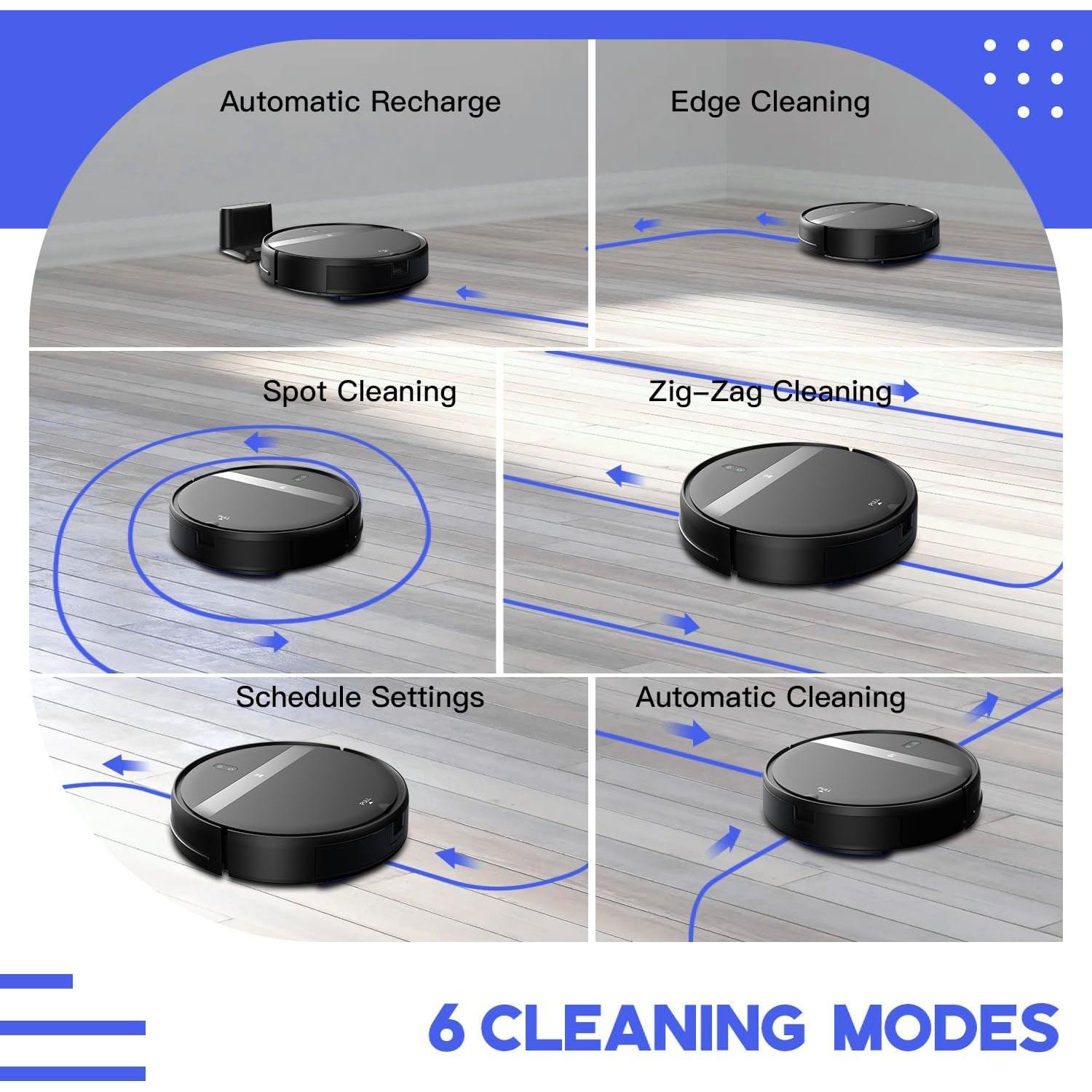 Aspiradora Robótica Kilgone G20 2-en-1 con Control WiFi y Mopa