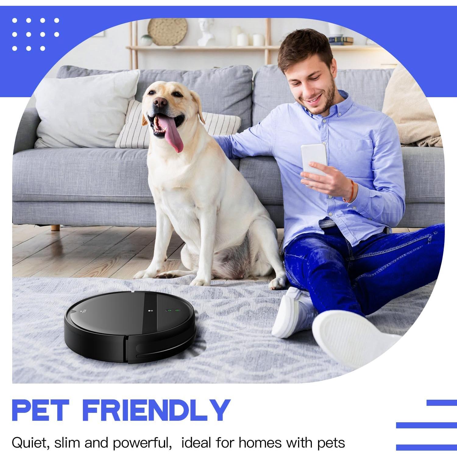 Aspiradora Robótica Kilgone G20 2-en-1 con Control WiFi y Mopa