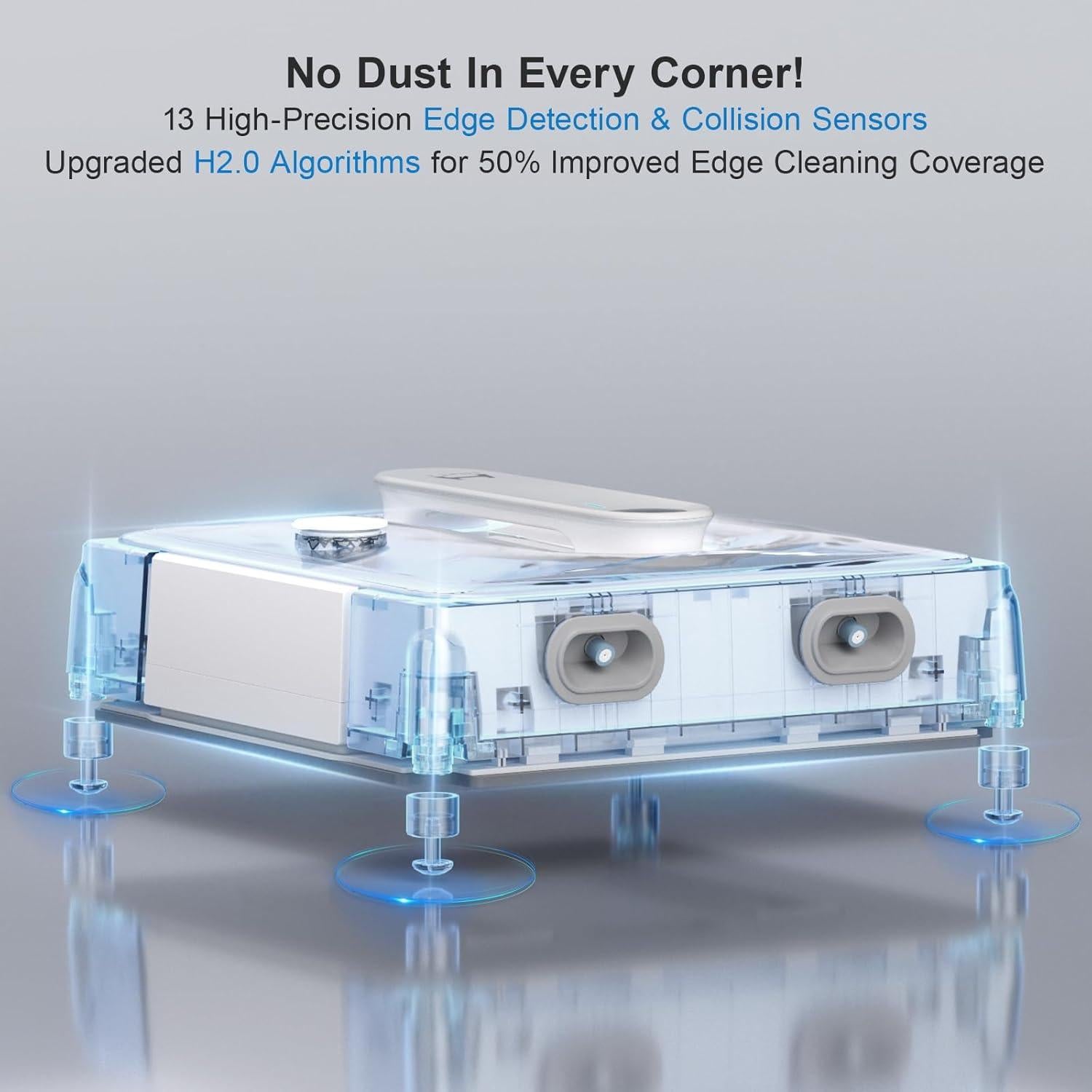 Robot Limpiador de Ventanas HUTT W9 con 3800Pa y 4 Rocíos