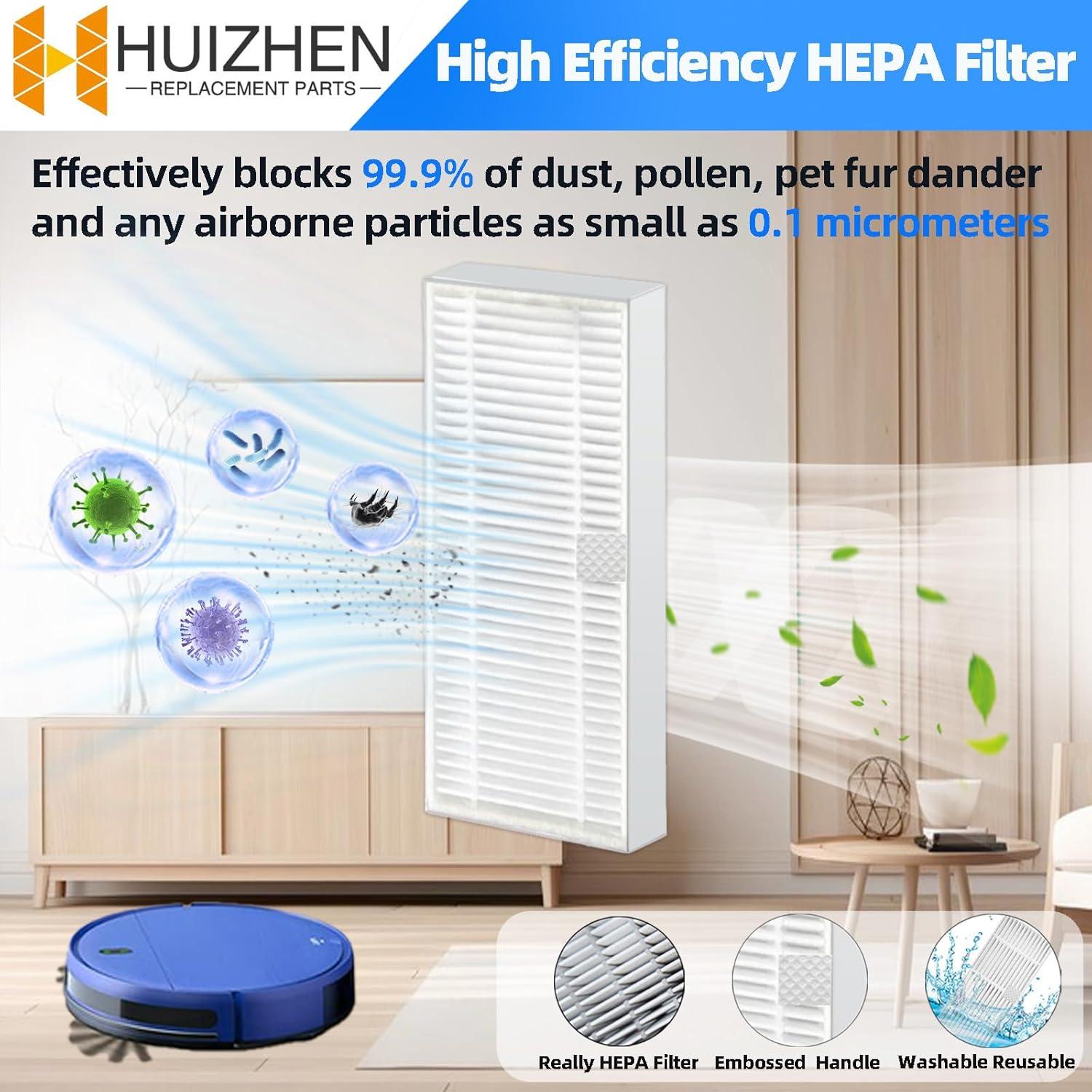 Piezas de Repuesto HUIZHEN para Robot Aspirador BR151 - 6 Cepillos, 4 Filtros, 4 Paños