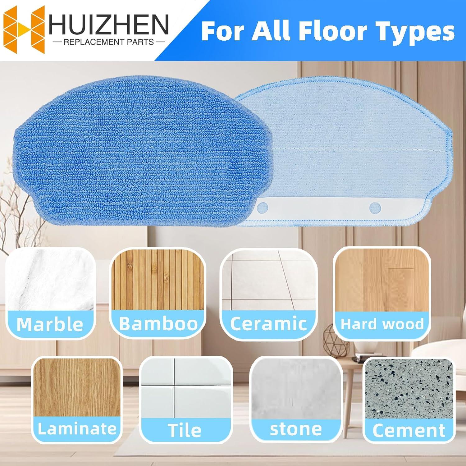 Piezas de Repuesto HUIZHEN para Robot Aspirador BR151 - 6 Cepillos, 4 Filtros, 4 Paños