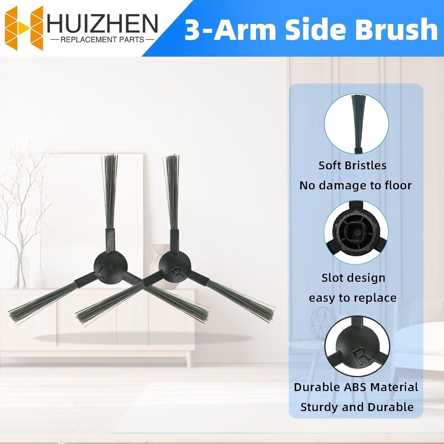 Piezas de Repuesto HUIZHEN para Robot Aspirador BR151 - 6 Cepillos, 4 Filtros, 4 Paños