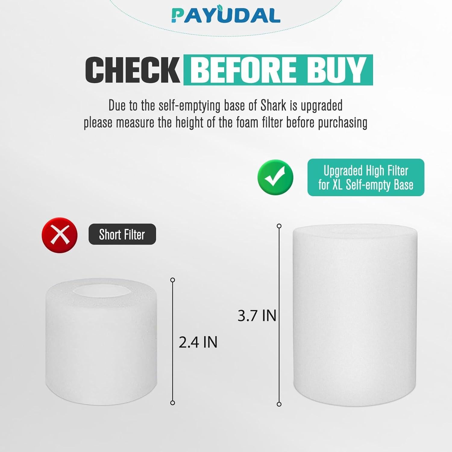 Replacement Parts for Shark AI AV2511AE AV2501S AV2610WA AV2501AE RV2502AE RV2610WA RV2520 AV2510 2-In-1 AI Ultra Robot Vacuum Cleaner Accessories Kits. Main Brush, HEPA Filter, Foam Filter,Side Brush