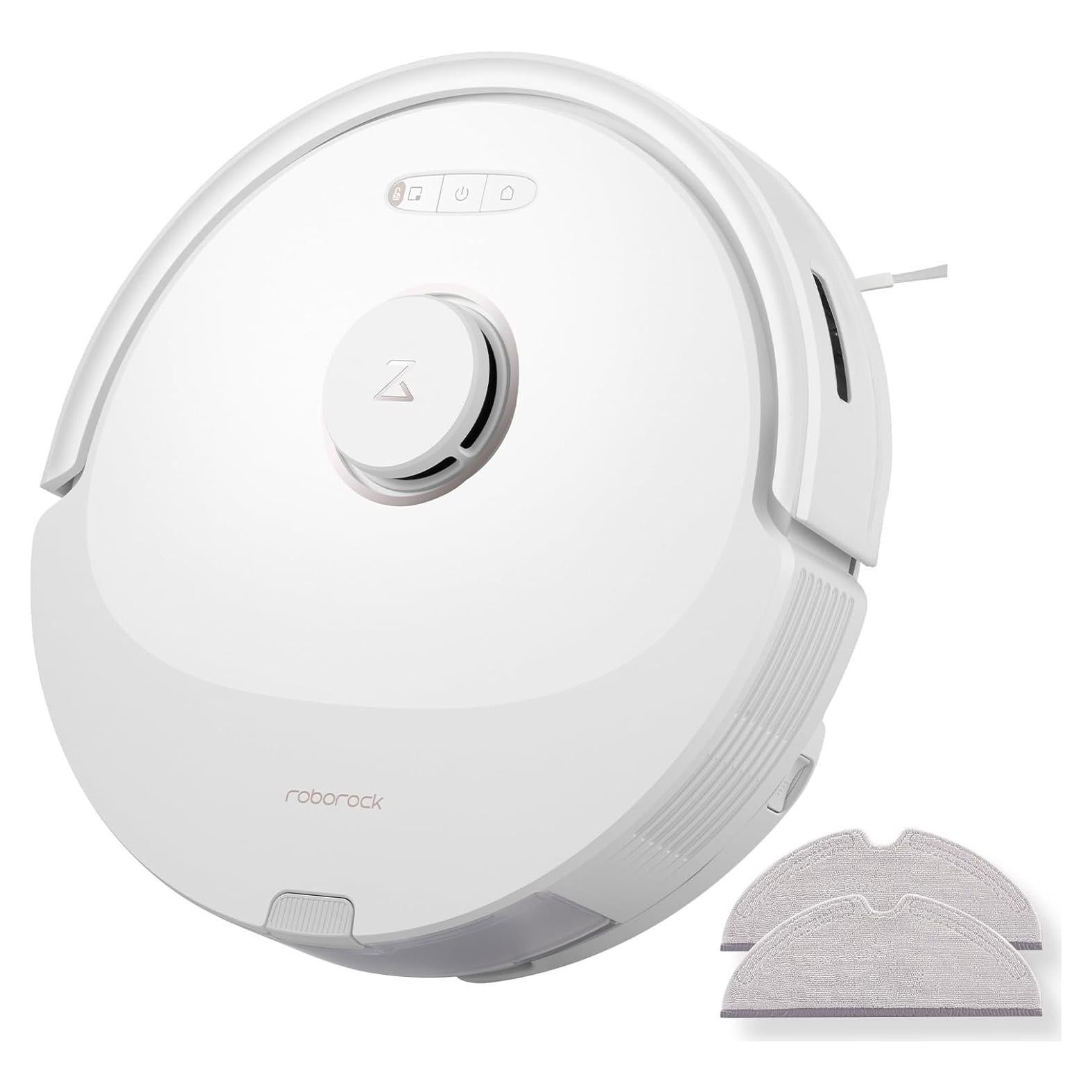 roborock Q8 Max Robot Vacuum and Mop Cleaner with 2Pcs Microfiber Mop Cloth Replacement Bundle