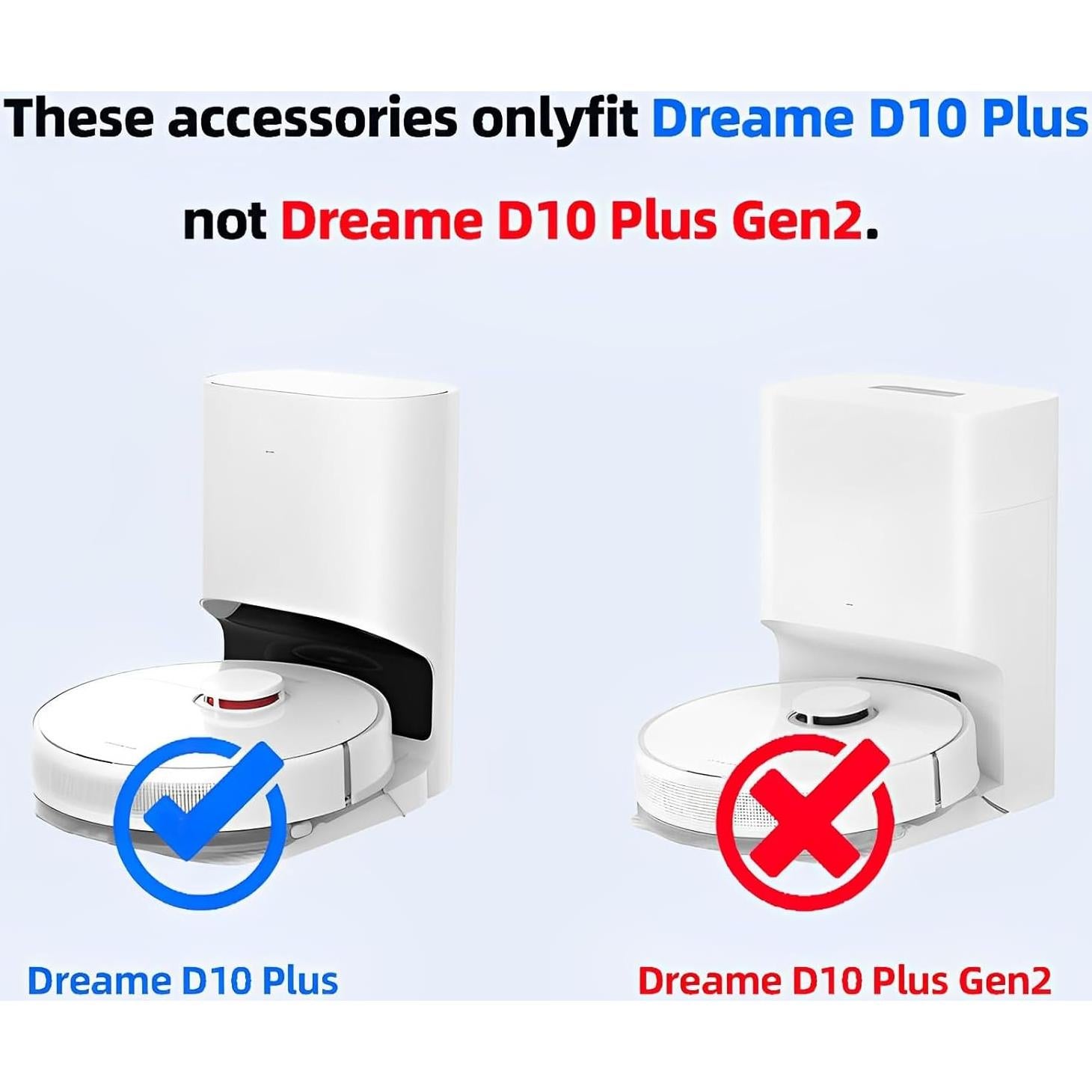 Kit de Repuestos HUIZHEN para Aspiradora Robot Dreametech D10 Plus - 18 Piezas