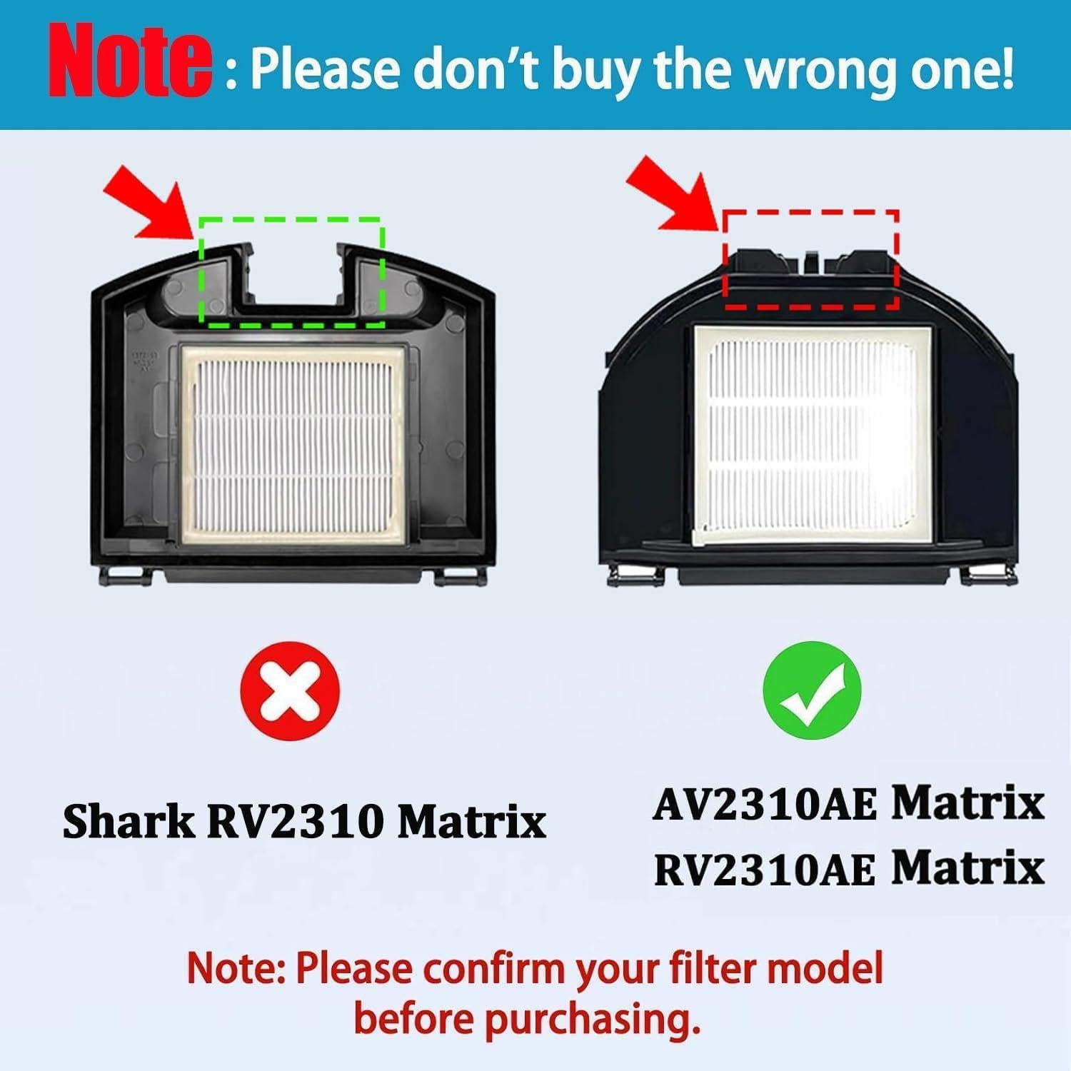 Filtros de Reemplazo HEPA Moupaa para Aspiradora Shark AV2310AE/RV2310AE