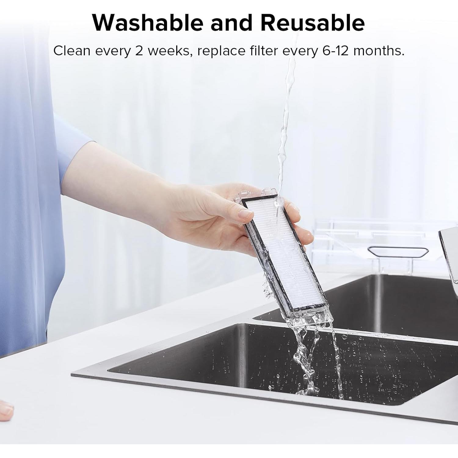 Filtro Lavable Roborock Qrevo Master Slim Saros Z70 - 2 Piezas