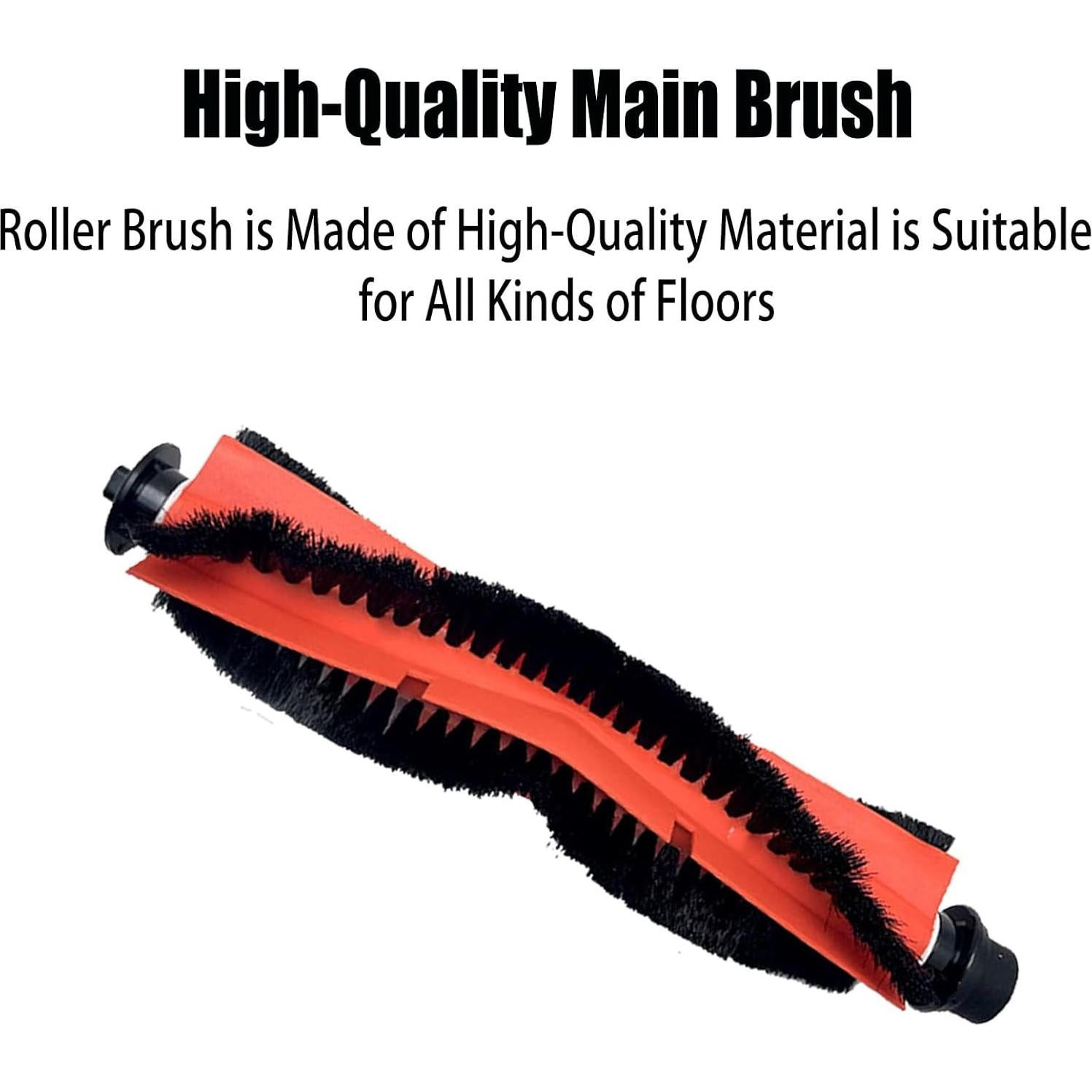 Accesorios de Repuesto para Aspiradora Robot Giomre/Loorow AT800 - 1 Cepillo Principal, 4 Laterales, 3 Filtros HEPA, 3 Paños, 3 Bolsas