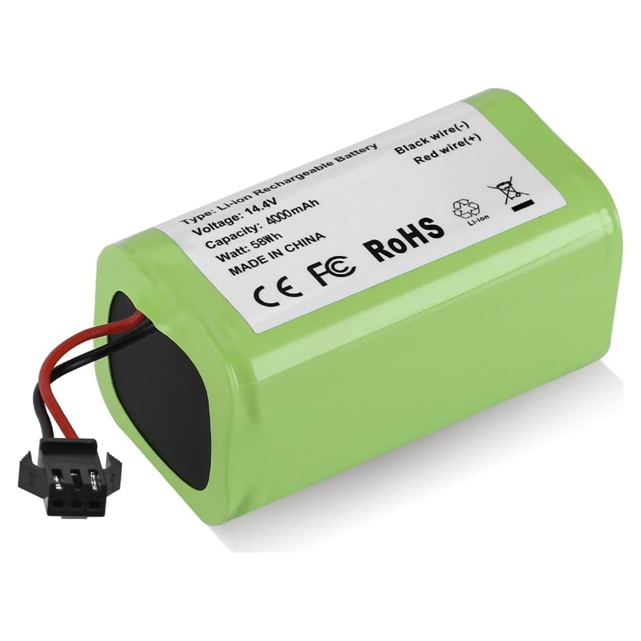 Upgraded 4000mAh N79 14.4V Battery for Eufy RoboVac 11 11S 30 15C 25C 35C Robot Vacuum Cleaner for Ecovacs Deebot N79 N79S Deebot 500 600 DN622, Goovi F007C D380 Robot Vacuum Cleaner Battery