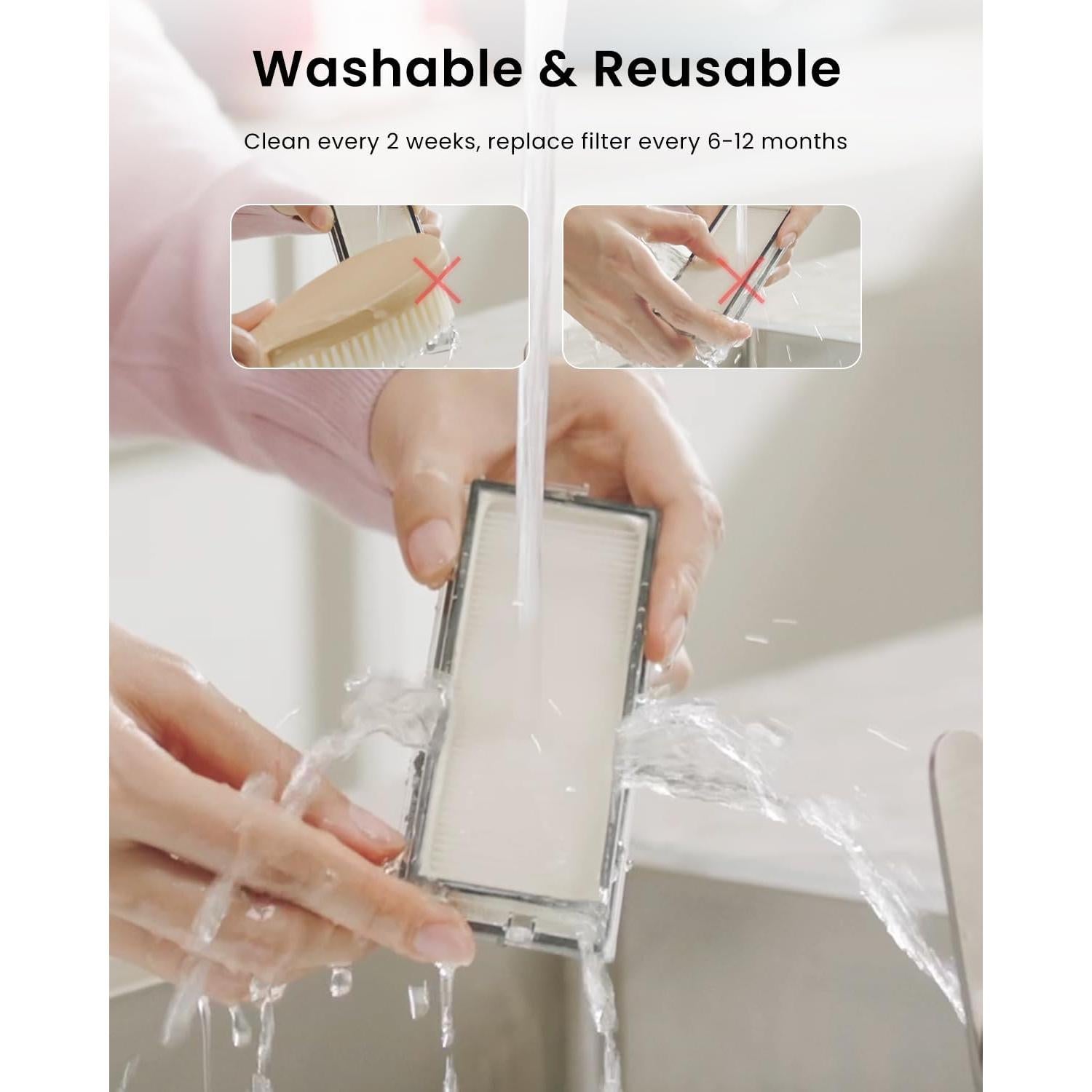 4 Filtros HEPA Rrochio para Roborock Qrevo Master y Slim