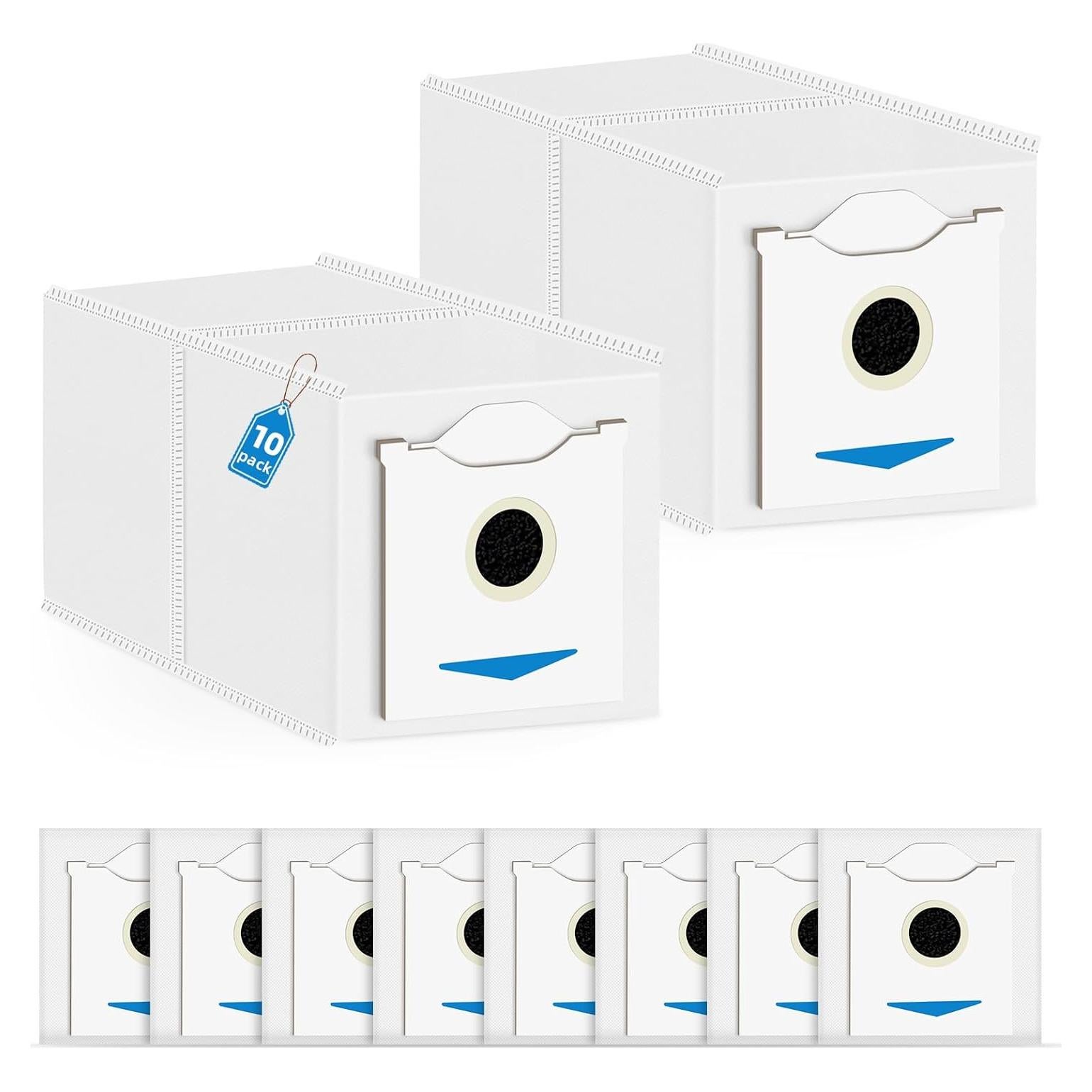 10 Bolsas de Polvo DrFlito N30 para Aspiradora ECOVACS