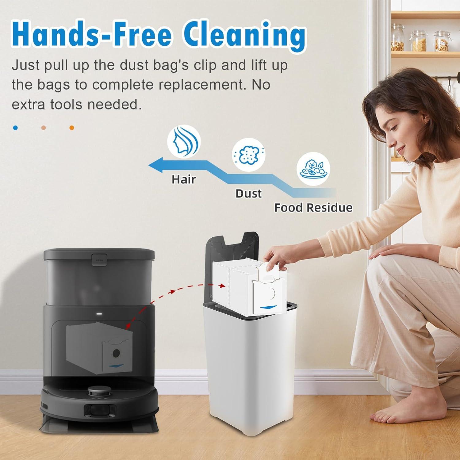 10 Bolsas de Polvo DrFlito N30 para Aspiradora ECOVACS