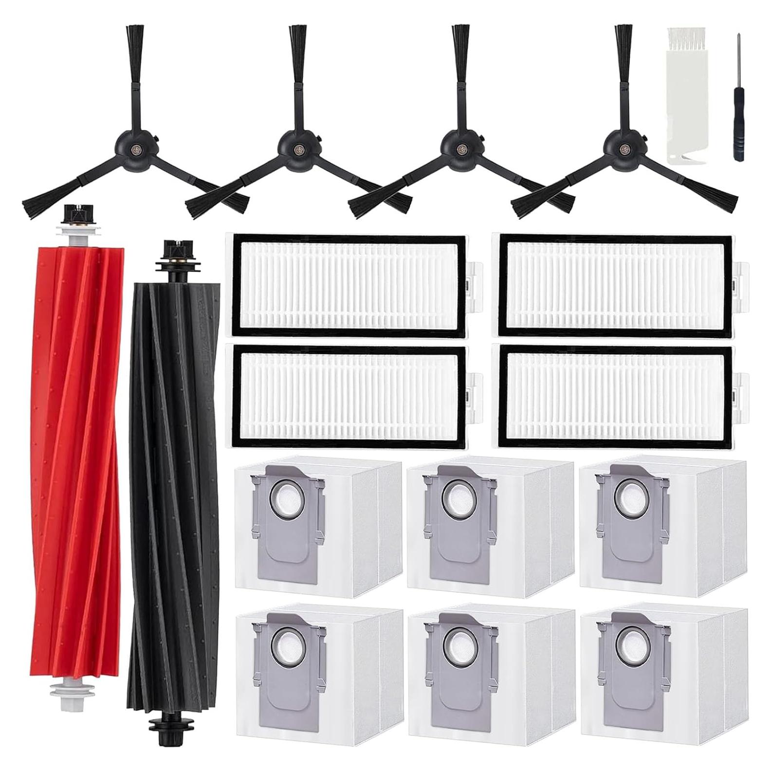 Kit de Reemplazo Accesorios Pivxsnkew para Aspiradoras Roborock Q5 Max+