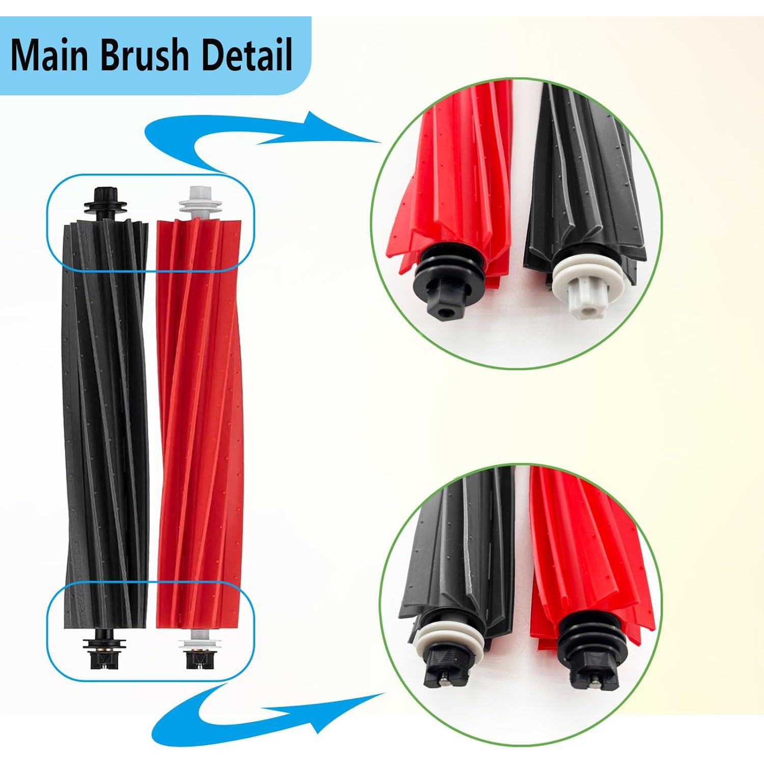 Kit de Reemplazo Accesorios Pivxsnkew para Aspiradoras Roborock Q5 Max+