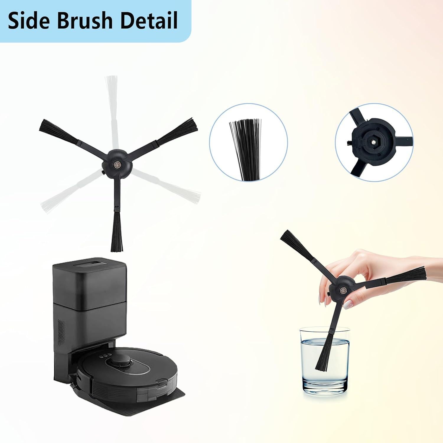 Kit de Reemplazo Accesorios Pivxsnkew para Aspiradoras Roborock Q5 Max+