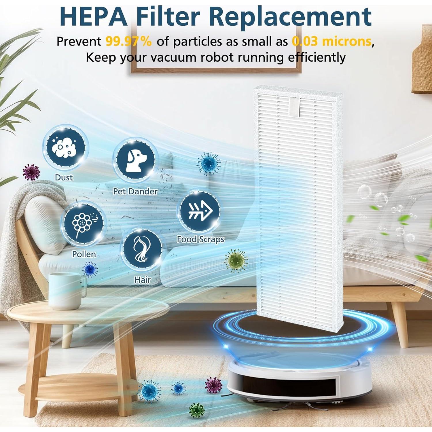 16 Piezas de Reemplazo Filtros y Cepillos OKP Lefant