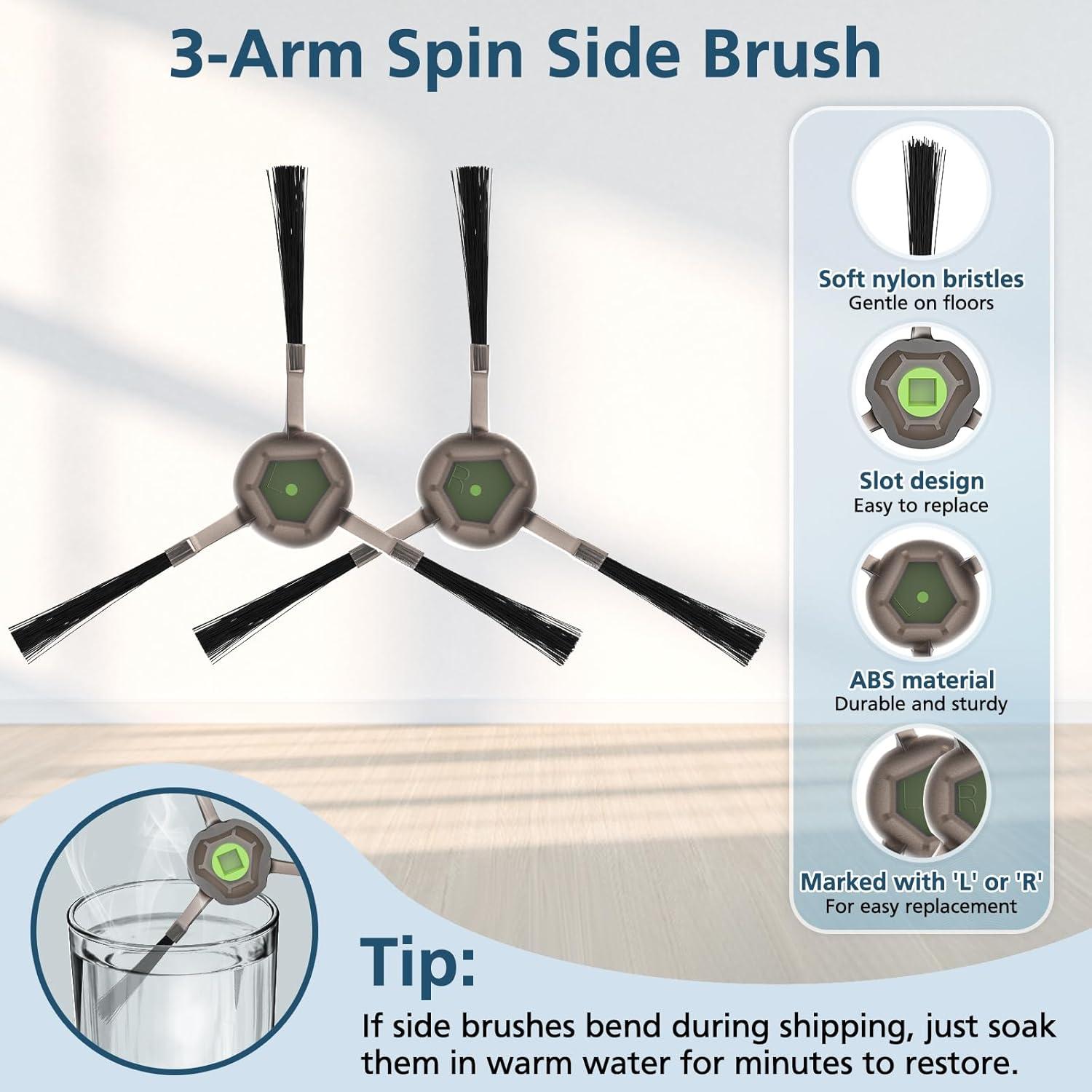 16 Piezas de Reemplazo Filtros y Cepillos OKP Lefant