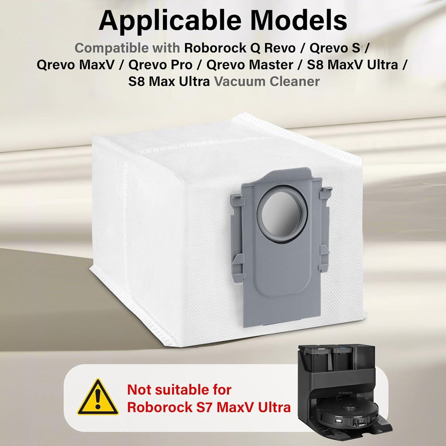 Bolsas de Polvo Desechables Ucoolbe para Roborock S8 - 16 Paquetes