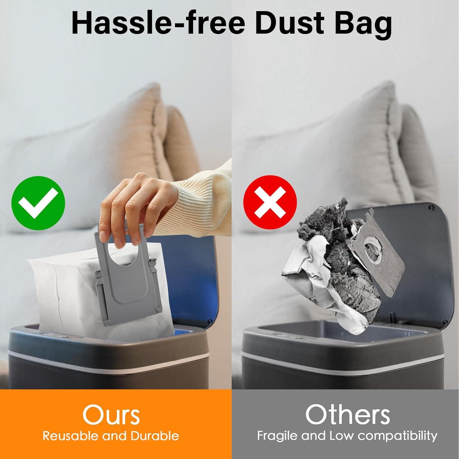 Bolsas de Polvo Desechables Ucoolbe para Roborock S8 - 16 Paquetes