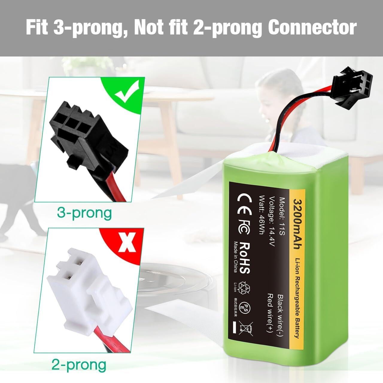 Batería de Reemplazo Eufy 3200mAh FirstPower 11S 14.4V