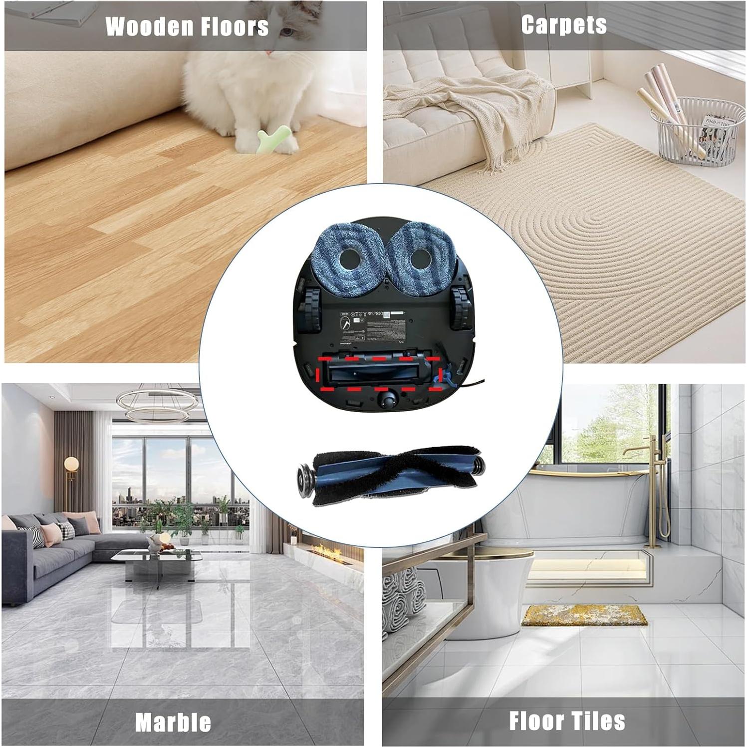 Cepillos Rodantes de Repuesto Eufy X10 Pro Omni - 2 Piezas