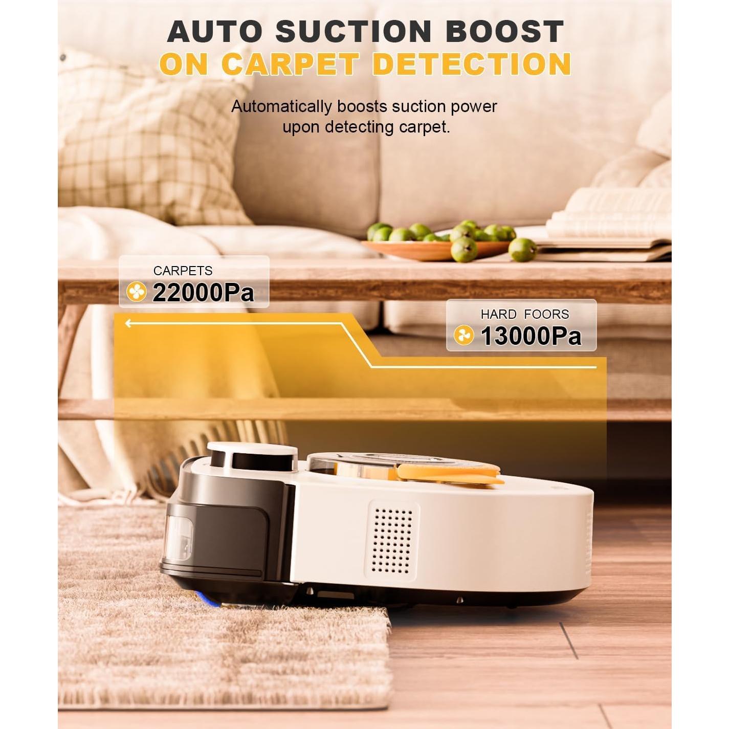 Robot Aspirador Automático UBPet V10 22,000 Pa Succión Alta