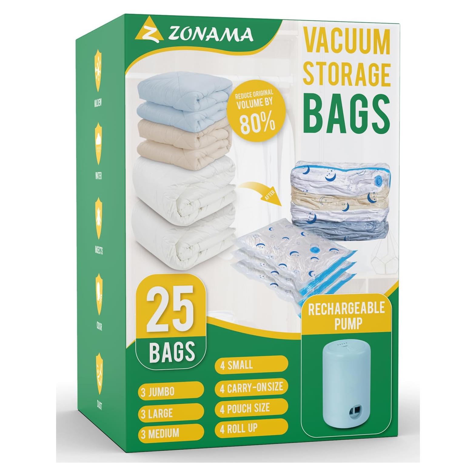 Bolsas de Almacenamiento al Vacío Z ZONAMA 25 Piezas